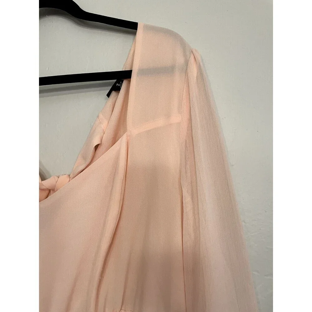 Torrid Womans Babydoll Top Size‎ 2X Flowy Sheer Whimsicle Angelcore Fairy